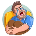 😭 emoji Football Fan Telegram sticker 17 of 30