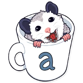 ☕️ emoji awesomepossum (@kotypic) Telegram sticker 11 of 30