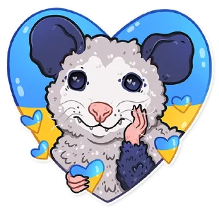 🇺🇦 emoji awesomepossum (@kotypic) Telegram sticker 13 of 30