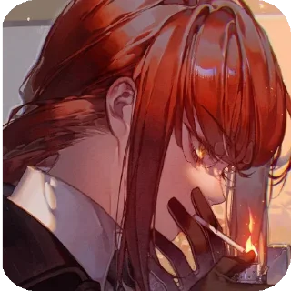 🧥 emoji Makima Telegram sticker 24 of 26