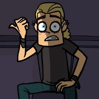😨 emoji Metal Family Telegram sticker 15 of 45