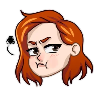 😒 emoji Обычная школьница (@stickerssave) Telegram sticker 7 of 11