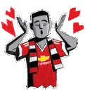 ❤ emoji Manchester United Telegram sticker 6 of 15