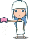 💸 emoji Salt Girl Shio :: @line_stickers Telegram sticker 23 of 40