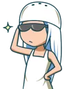 😎 emoji Salt Girl Shio :: @line_stickers Telegram sticker 14 of 40