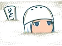 😑 emoji Salt Girl Shio :: @line_stickers Telegram sticker 5 of 40