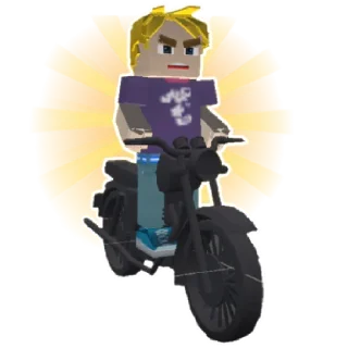 🏍️ emoji Добрый Нубик Telegram sticker 22 of 28