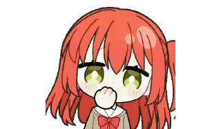 🤭 emoji Bocchi the rock! like @muzimi2 Telegram sticker 11 of 51