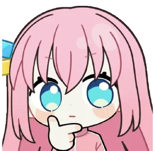 🤔 emoji Bocchi the rock! like @muzimi2 Telegram sticker 18 of 51