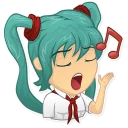 🎤 emoji Everlasting Summer Telegram sticker 14 of 44