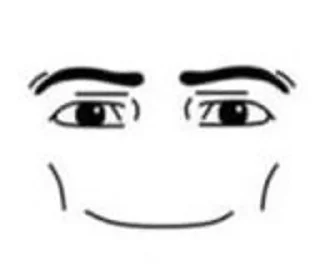 Sticker from Roblox man face