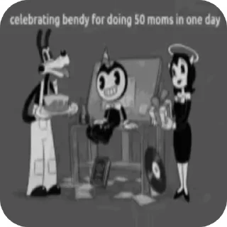 Sticker from Bendy and the ink machine