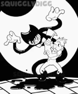 🌟 emoji Bendy and the ink machine Telegram sticker 15 of 20