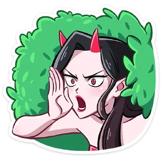 😈 emoji Дьяволица  2.0  @TgSticker Telegram sticker 17 of 36