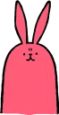 😊 emoji Pink Rabbit @stickersb2b Telegram sticker 22 of 109