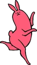 😊 emoji Pink Rabbit @stickersb2b Telegram sticker 16 of 109