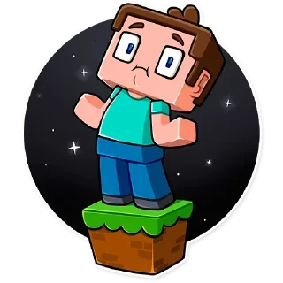 🤷‍♂️ emoji Майнкрафт @stickerdom Telegram sticker 7 of 35