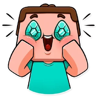 🤑 emoji Майнкрафт @stickerdom Telegram sticker 13 of 35
