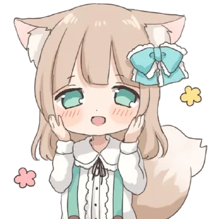 Sticker from Девочка волчица @nyasticks