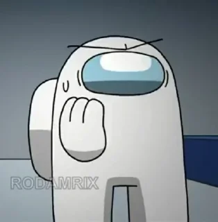 😮 emoji Беленький Telegram sticker 5 of 13
