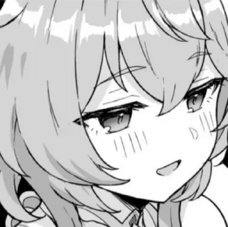😌 emoji Genshin manga stickers Telegram sticker 13 of 120