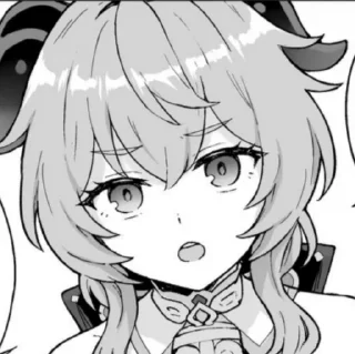 🤨 emoji Genshin manga stickers Telegram sticker 8 of 120