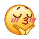 😚 emoji Kawaii Emoji 1 @xkysluv Telegram sticker 19 of 120
