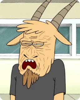 Sticker from (not) regular show