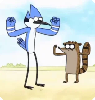🤝 emoji Regular_show | @azub7 Telegram sticker 17 of 39