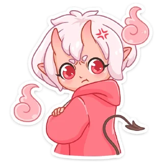 😒 emoji Они-тян (@TgSticker) Telegram sticker 12 of 48