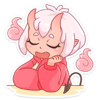 😐 emoji Они-тян (@TgSticker) Telegram sticker 20 of 48