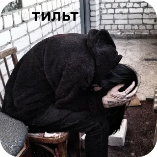 👍 emoji чёрное и белое пятнышко Telegram sticker 11 of 21