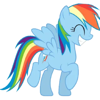 😁 emoji Радуга Дэш! Telegram sticker 7 of 18