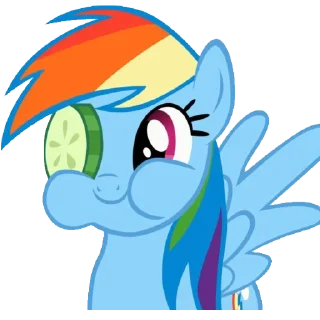🥒 emoji Радуга Дэш! Telegram sticker 12 of 18