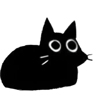 🖤 emoji δᥣᥲᥴκ ᥴᥲᴛ ->「 @swichannel 」 Telegram sticker 8 of 12