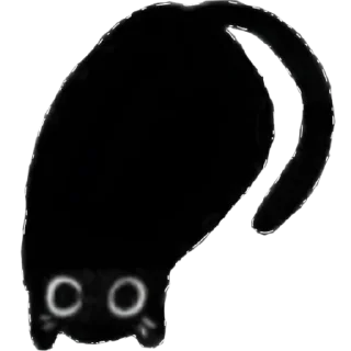 🖤 emoji δᥣᥲᥴκ ᥴᥲᴛ ->「 @swichannel 」 Telegram sticker 5 of 12
