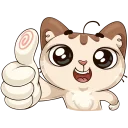 👍 emoji Котик Telegram sticker 21 of 47