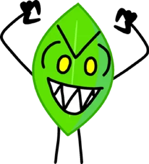 🌟 emoji leafy BFB/BFDI 2 @sun_yo0 Telegram sticker 12 of 21