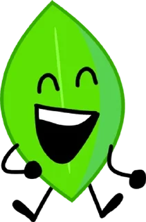 🌟 emoji leafy BFB/BFDI 2 @sun_yo0 Telegram sticker 18 of 21