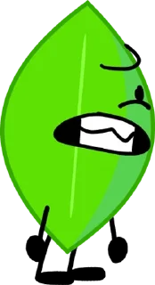 🌟 emoji leafy BFB/BFDI 2 @sun_yo0 Telegram sticker 19 of 21