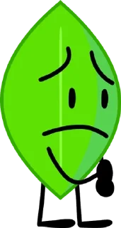 🌟 emoji leafy BFB/BFDI 2 @sun_yo0 Telegram sticker 21 of 21