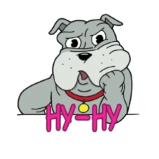 💋 emoji Фу-дог Telegram sticker 6 of 23
