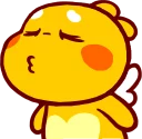 😚 emoji QooBee Agapi :: @line_stickers Telegram sticker 20 of 40