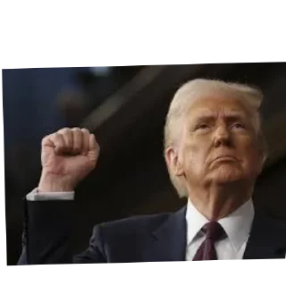 ✊ emoji Donald Trump
(Author  @VladimirPutinRussianFedera) Telegram sticker 6 of 11