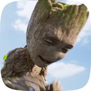 🤍 emoji i am groot Telegram sticker 14 of 50