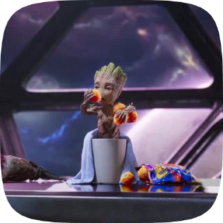 🤍 emoji i am groot Telegram sticker 1 of 50