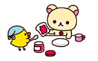 🐻 emoji Rilakkuma: Relaxing Days • @stickB00K Telegram sticker 9 of 114