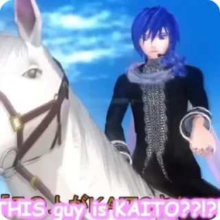 😱 emoji ★|@Riupo |< MMD Kaito ★ Telegram sticker 18 of 50