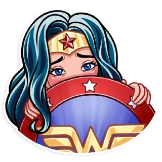 🥺 emoji Wonder Woman Telegram sticker 11 of 25