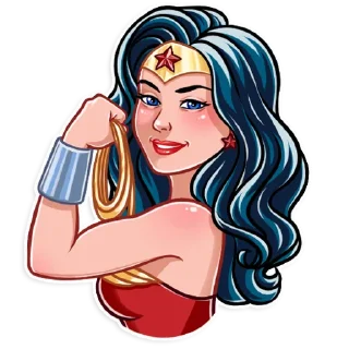 💪 emoji Wonder Woman Telegram sticker 17 of 25